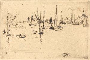 Hajók, Dordrecht alkotó: James Abbott McNeill Whistler