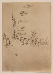 Zászlófüzér alkotó: James Abbott McNeill Whistler