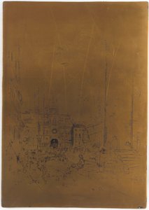 A <em>The Piazzetta</em> nyomdalapja törölve alkotó: James Abbott McNeill Whistler