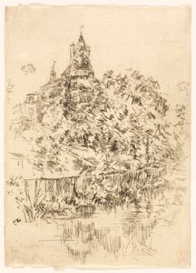 Chateau de Verneuil, Touraine alkotó: James McNeill Whistler