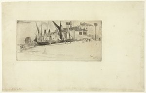 Chelsea Wharf alkotó: James Abbott McNeill Whistler
