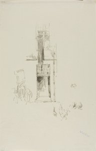 Kakasok és tyúkok, Hôtel Colbert alkotó: James Abbott McNeill Whistler