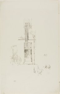 Kakasok és tyúkok, Hôtel Colbert alkotó: James Abbott McNeill Whistler