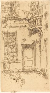 Udvar, Rue P.L. futár alkotó: James Abbott McNeill Whistler