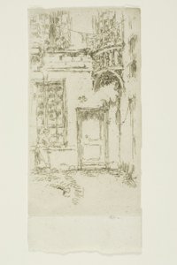 Udvar, Rue P. L. Courier, Tours alkotó: James Abbott McNeill Whistler