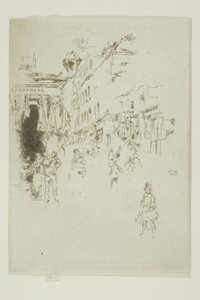 Cutler Street, Hounsditch alkotó: James Abbott McNeill Whistler