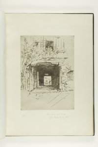Ajtónyílás és szőlő alkotó: James McNeill Whistler