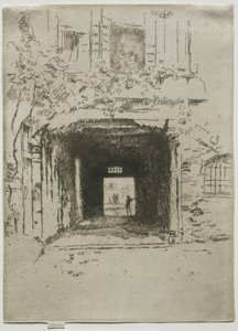 Ajtónyílás és szőlő alkotó: James McNeill Whistler