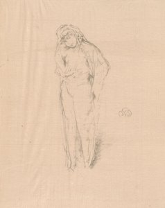 Drapált ábra, álló alkotó: James Abbott McNeill Whistler