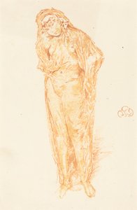 Verhüllte Figur, stehend alkotó: James McNeill Whistler
