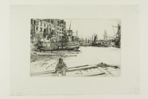 Eagle Wharf alkotó: James Abbott McNeill Whistler