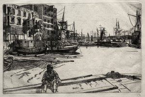 Eagle Wharf alkotó: James McNeill Whistler
