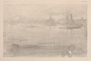Kora reggel: a Temze Battersea-nél alkotó: James McNeill Whistler