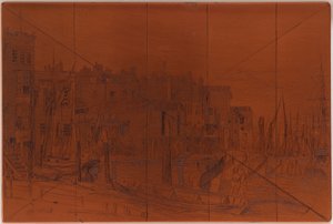 Rézkarc: Thames Police alkotó: James Abbott McNeill Whistler