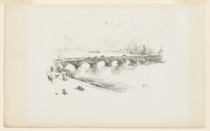 Este, Little Waterloo híd alkotó: James Abbott McNeill Whistler