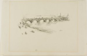 Este, Little Waterloo híd alkotó: James Abbott McNeill Whistler