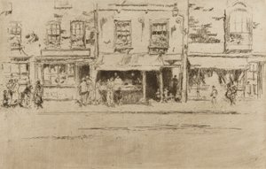 Fish Shop, Chelsea alkotó: James Abbott McNeill Whistler