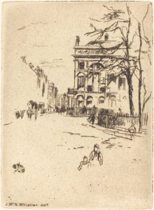 Fitzroy tér alkotó: James Abbott McNeill Whistler