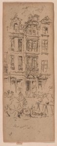 Virágpiac, Brüsszel alkotó: James Abbott McNeill Whistler