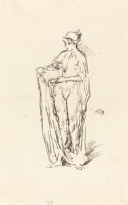 Lány tállal alkotó: James Abbott McNeill Whistler