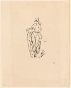 Lány tállal alkotó: James Abbott McNeill Whistler