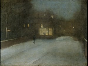 Szürke és arany – hó a Chelsea-ben alkotó: James Abbott McNeill Whistler