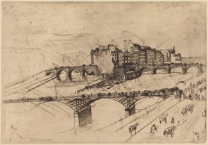 Île de la Cité, Párizs alkotó: James McNeill Whistler