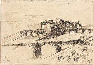Île de la Cité, Párizs alkotó: James McNeill Whistler
