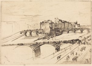 Île de la Cité, Párizs alkotó: James McNeill Whistler