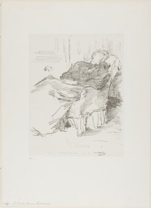 A gyönyörű alvó hölgy alkotó: James Abbott McNeill Whistler