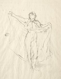 A táncosnő - Akt tanulmány alkotó: James McNeill Whistler