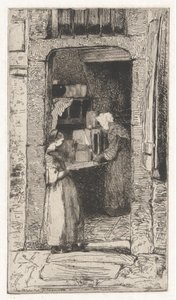 La Marchande de Moutarde (A mustárárus), a francia díszletből (Douze Eaux-Fortes d alkotó: James Abbott McNeill Whistler