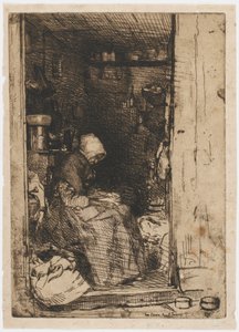 A rongyos öregasszony alkotó: James Abbott McNeill Whistler
