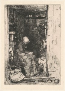 Az öreg rongyszedő asszony alkotó: James McNeill Whistler