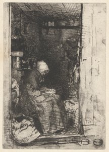 La Vielle aux Loques, a francia díszletből (Douze Eaux-Fortes d alkotó: James Abbott McNeill Whistler
