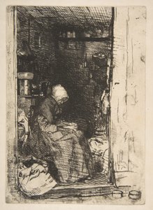 Az öreg rongyszedő asszony alkotó: James McNeill Whistler