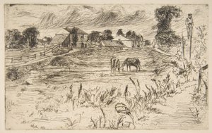 Tájkép lóval alkotó: James McNeill Whistler