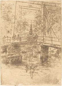 Little Drawbridge, Amszterdam alkotó: James Abbott McNeill Whistler