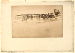 Little Putney Bridge alkotó: James Abbott McNeill Whistler