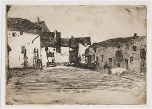 Liverdun. A tizenkét rézkarc egyike a természetből alkotó: James Abbott McNeill Whistler
