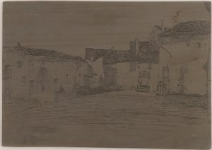 Liverdun. A <em>tizenkét rézkarc a természetből</em> egyike alkotó: James Abbott McNeill Whistler