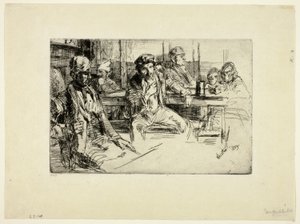 Longshore Men alkotó: James Abbott McNeill Whistler