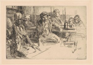 Kikötőmunkások alkotó: James McNeill Whistler