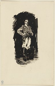 Férfi kockás ingben alkotó: James McNeill Whistler