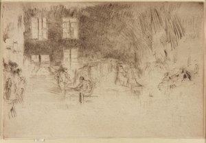 Muránói üveg kemence alkotó: James Abbott McNeill Whistler