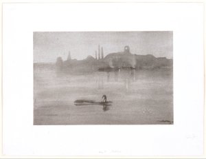 Nocturne: A folyó Battersea-nél alkotó: James McNeill Whistler