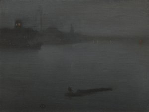 Noktürn kék és ezüst színben alkotó: James Abbott McNeill Whistler
