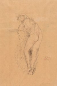 Meztelen modell, hátulnézet alkotó: James Abbott McNeill Whistler