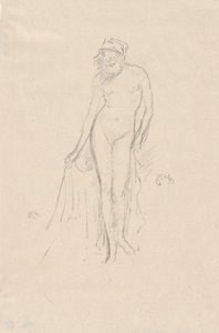 Aktmodell, álló alkotó: James Abbott McNeill Whistler