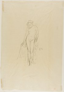 Aktmodell, álló alkotó: James Abbott McNeill Whistler